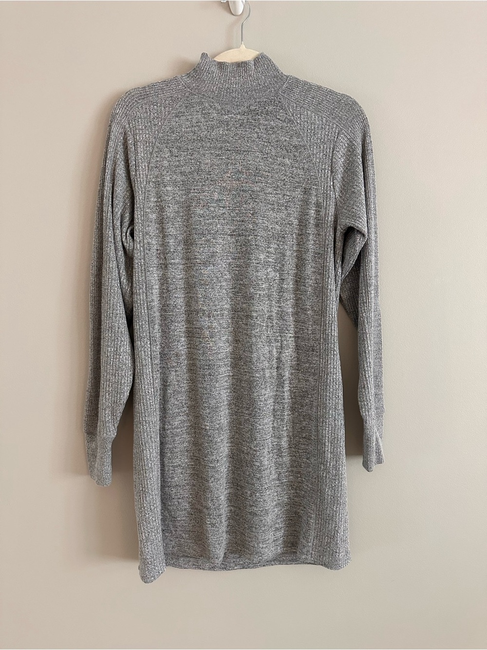 rag & bone Mock Neck Gray Knit Sweater Dress Mini Small